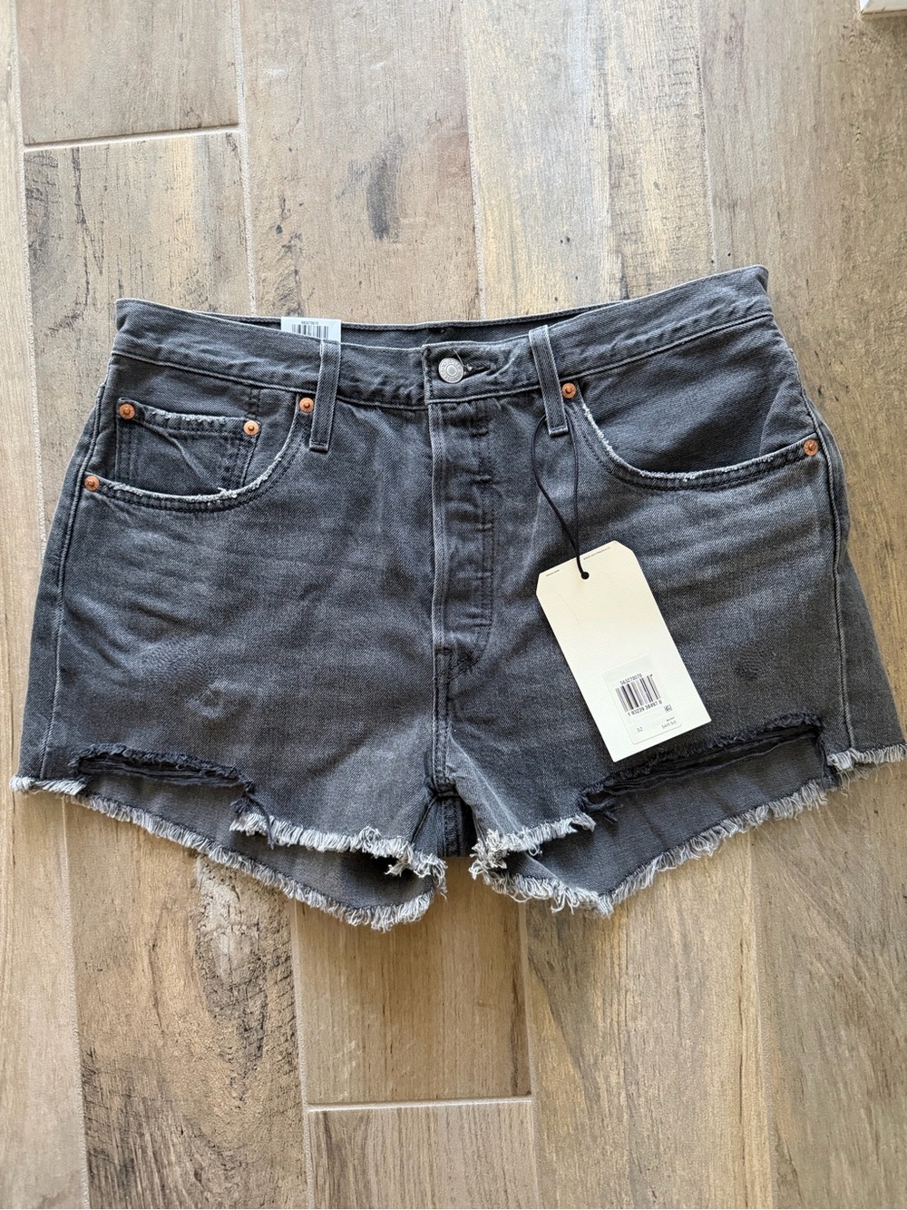Levi’s 501 Black Denim Shorts